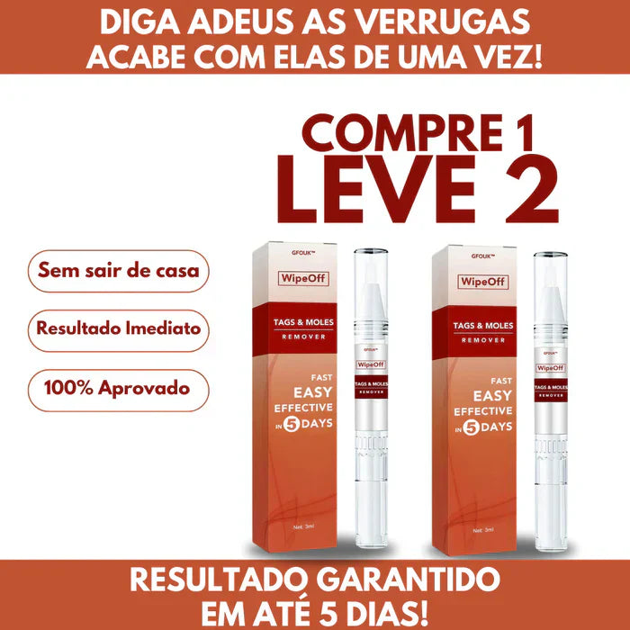 WipeOff® - Remova Verrugas, Manchas e Marcas com Rapidez e Eficácia!